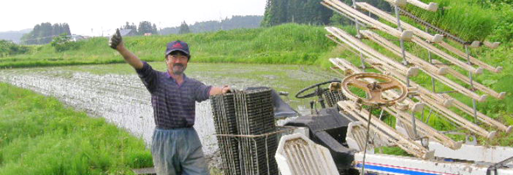 お米農家の佐藤慎一さん