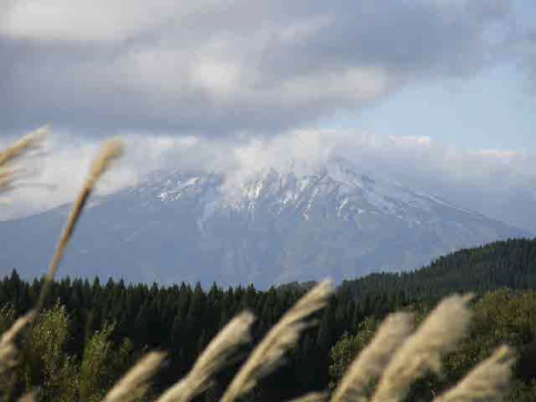 山には雪が降り始めています