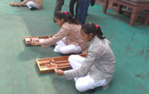 ラージガートでのセレモニーの様子