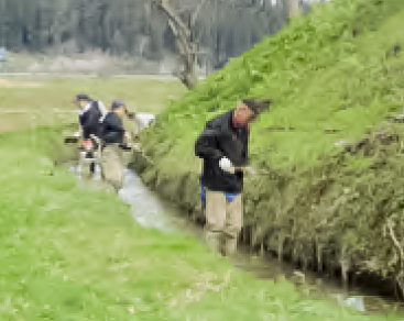 水路整備の様子1